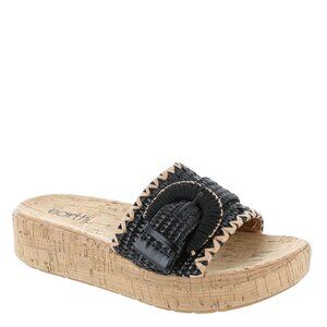 NIB $89 Earth Samsy Women's Sandal Size 6 Black